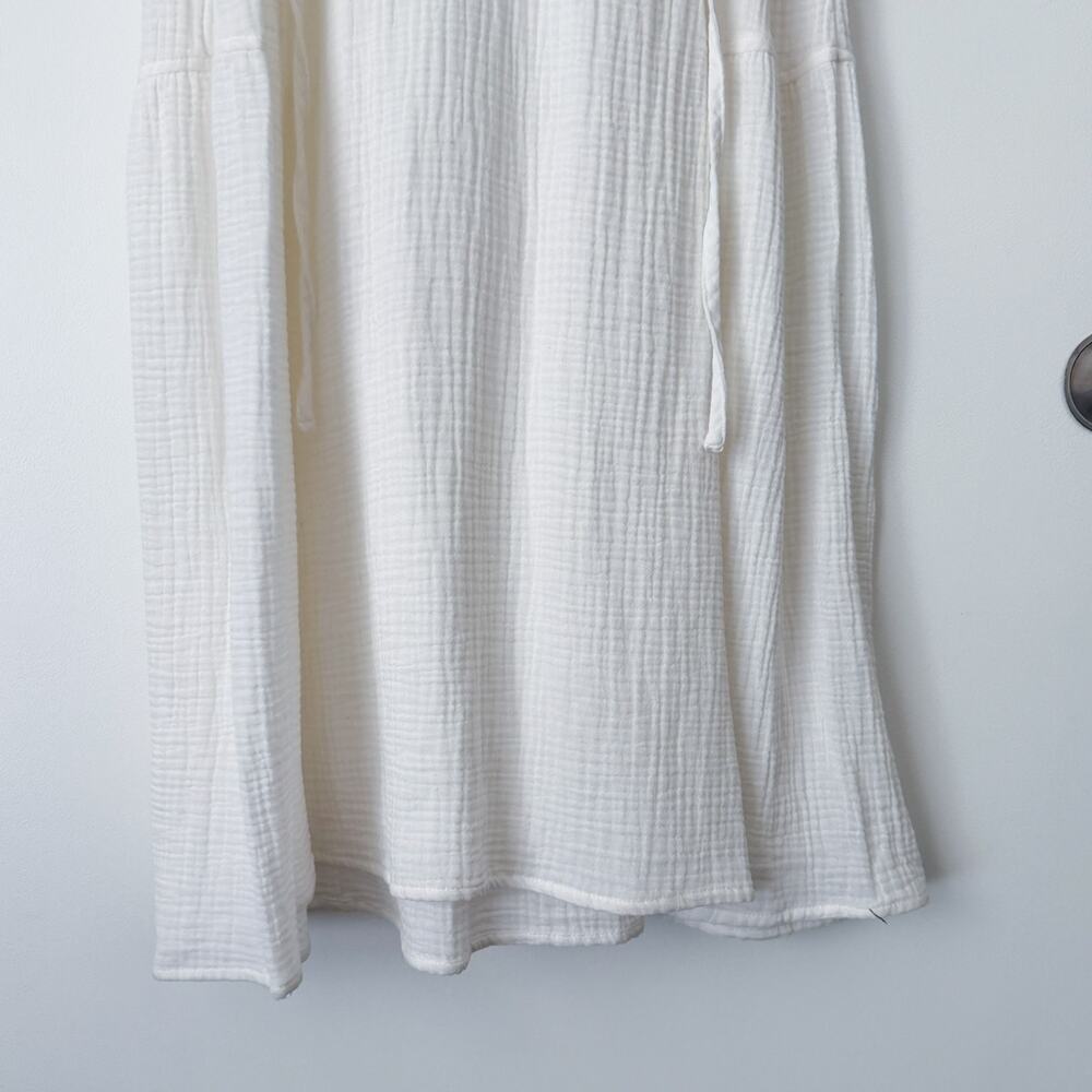 NWT Universal Thread Cotton Gauze Long Sleeve Midi Dress White - Picture 4 of 10